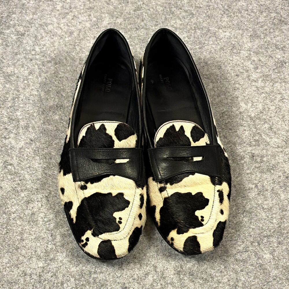 Polo Ralph Lauren women Leather Slip-On Dress Loafers 9.5 western streetwear